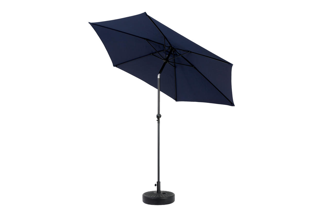 SONNENSCHIRM Doppel Rechteck navyblau - Blau, Metall (264/264cm) - ComfortXL