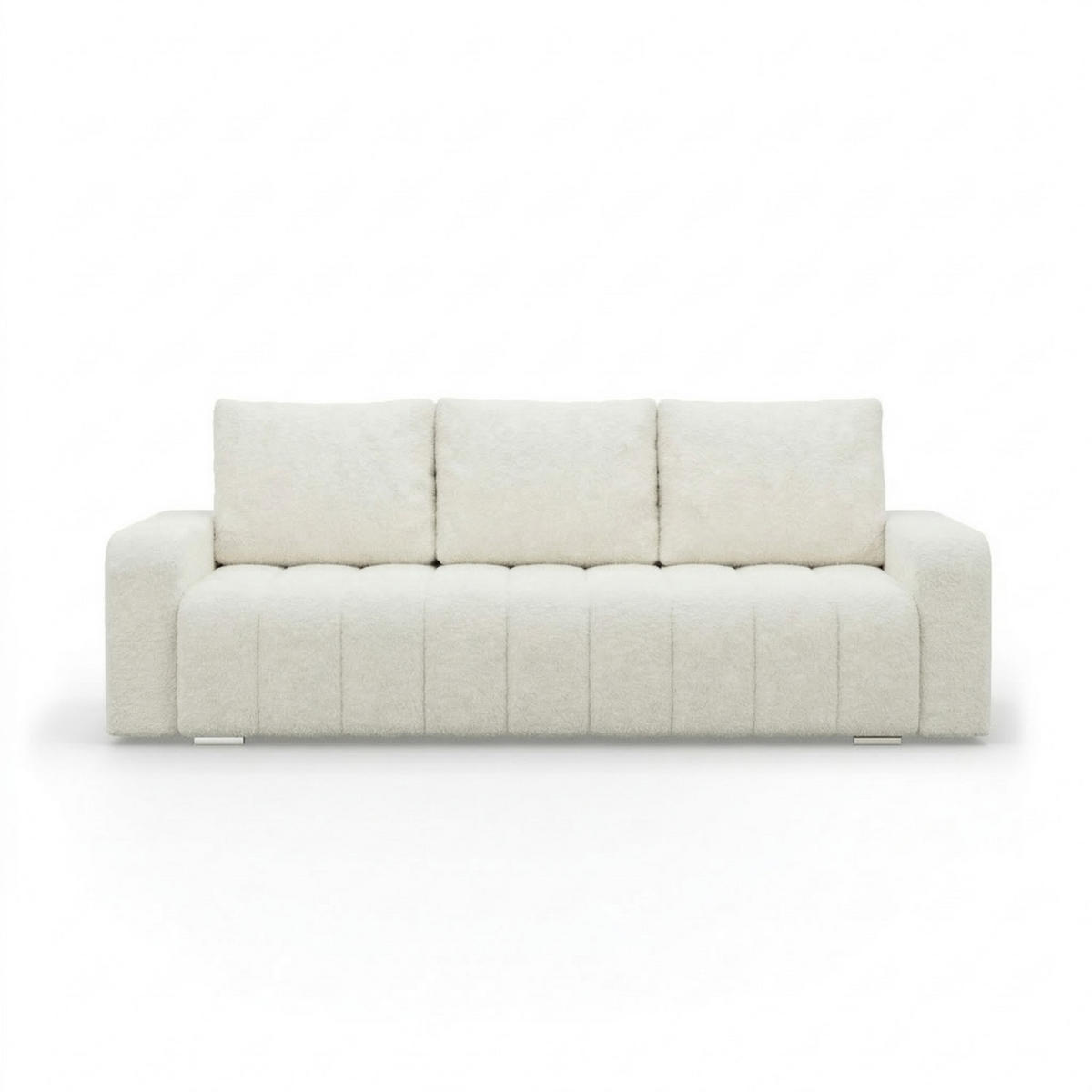 SOFA 3-SITZER MIT SCHLAFFUNKTION ABRIELLE Creme - Creme, Textil (97/87/227cm) - Mebligo