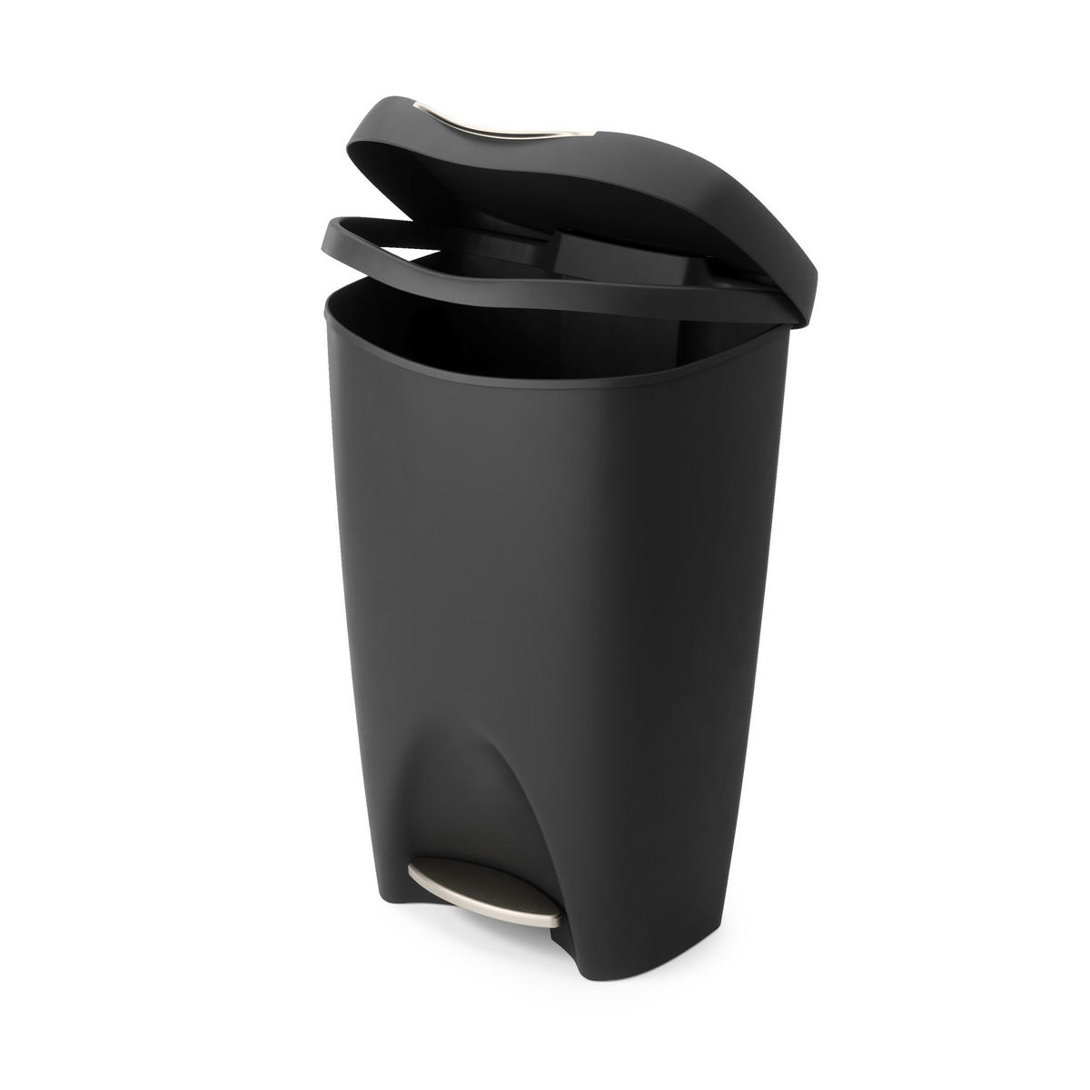 ABFALLEIMER Brim, Schwarz - Schwarz, Kunststoff (43/33/64cm)