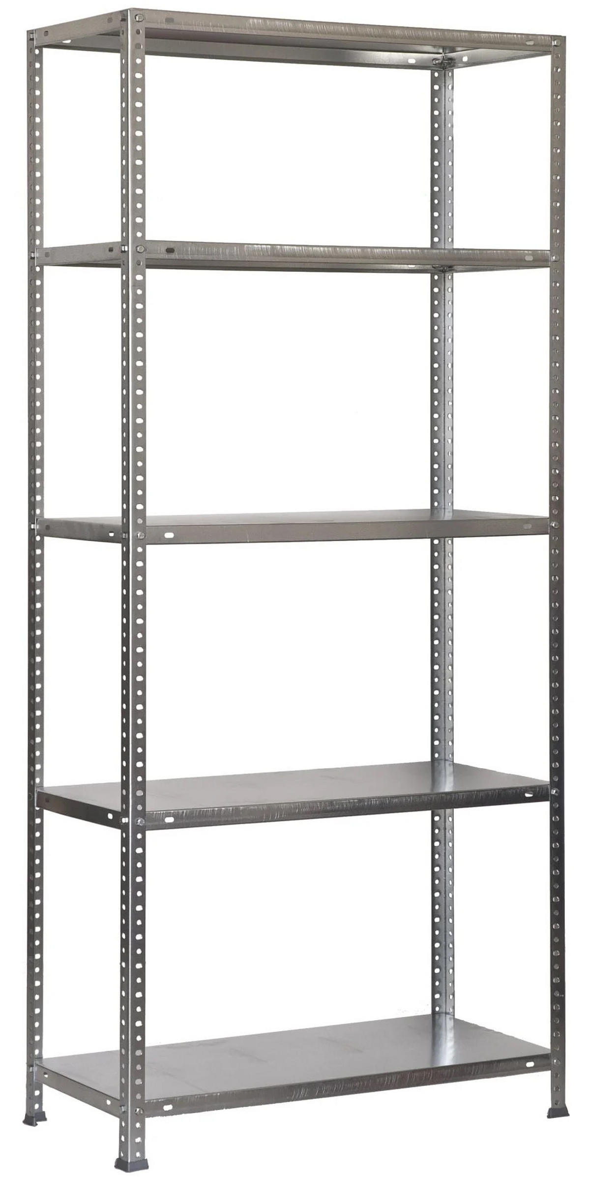 SCHRAUBREGAL PANDA | HxBxT 180x80x50cm | 5 Fachböden | Fachlast 100kg | Grau - Grau, Metall (80/180/50cm) - PROREGAL