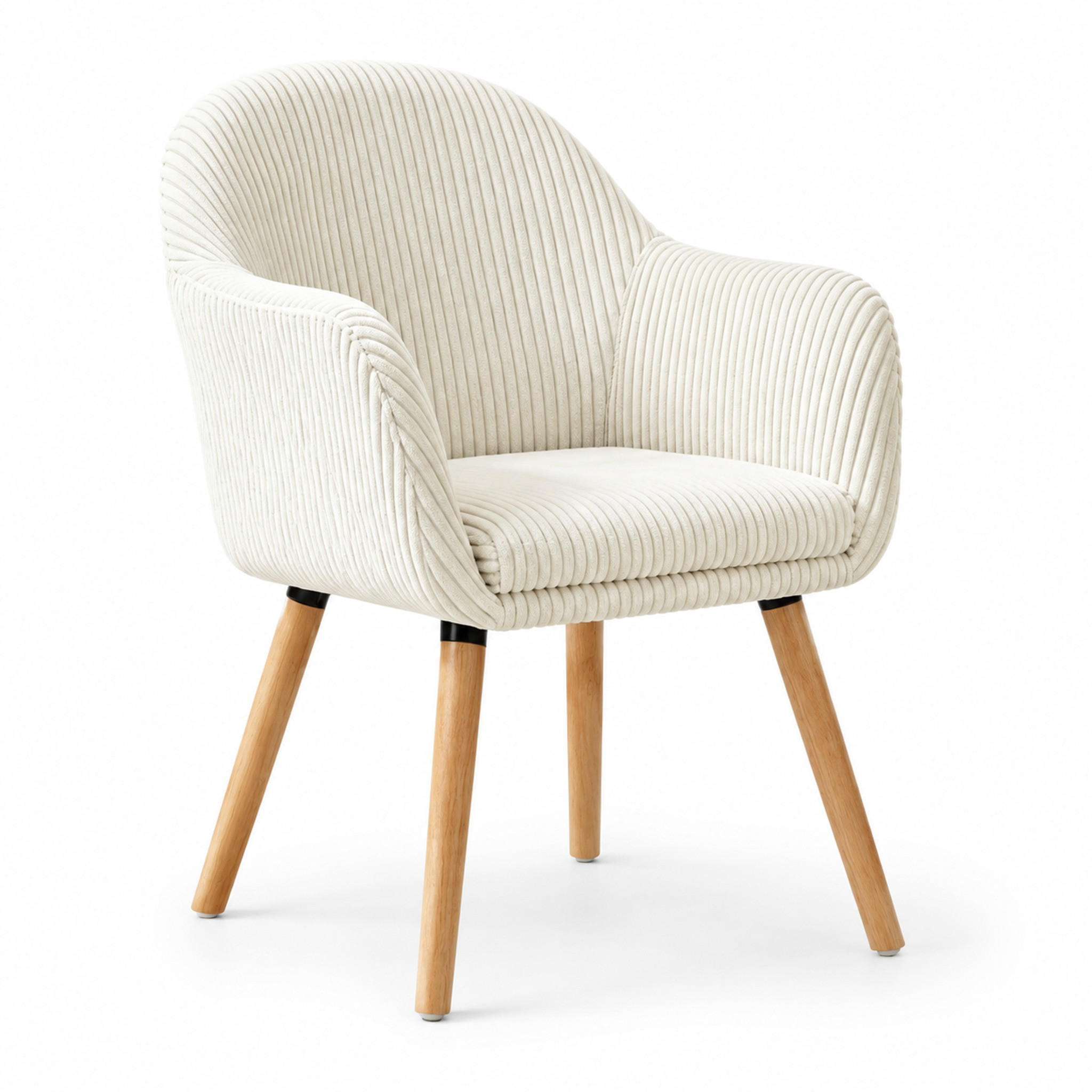ESSSTUHL Beige mit Armlehnen 53,5/83,5/46 cm - Beige, Holz (46/83.5/53.5cm) - MIVRAY