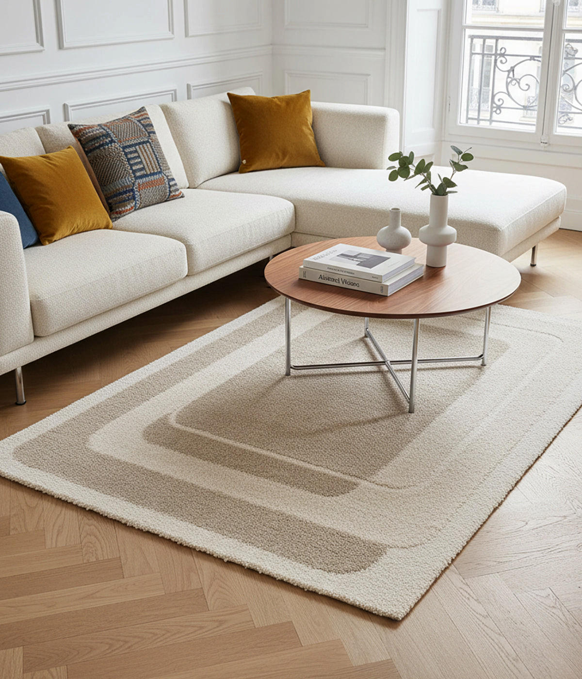 DESIGN-TEPPICH weich und dick beige - Beige, Textil (200/290cm) - AFK Living