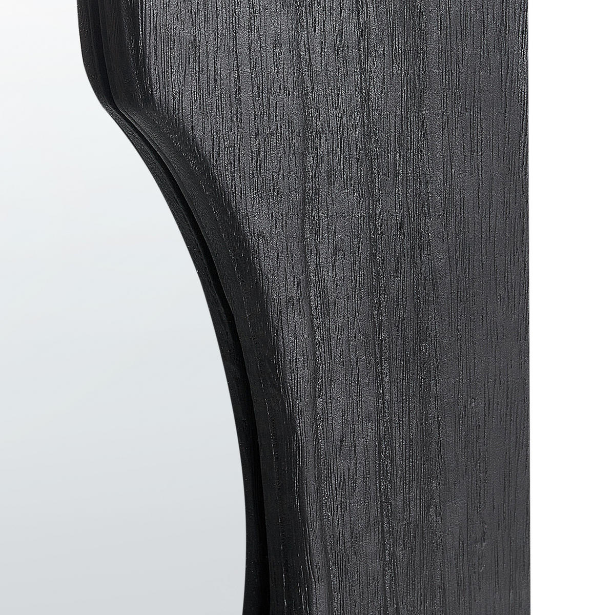 WANDSPIEGEL 75/175 cm Paulownia-Holz Schwarz Saullcet - Schwarz, Holz (75/175/4cm) - Beliani