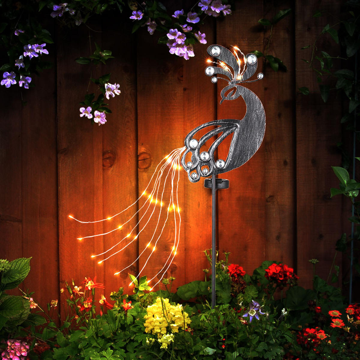 LED AUSSENLEUCHTE Metall Schwarz 2er Set - Schwarz, Metall (17.5/4.5/88cm) - Globo Lighting