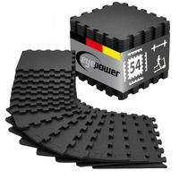 BODENSCHUTZMATTE 30x30x1 cm, Schwarz, 54er Set - Schwarz, Kunststoff (30/30/1cm) - eyepower