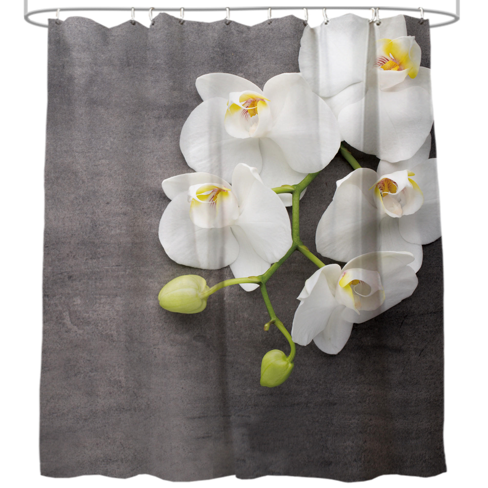 DUSCHVORHANG Pretty 180 x 200 cm - Grau, Textil (180/200cm) - Sanilo