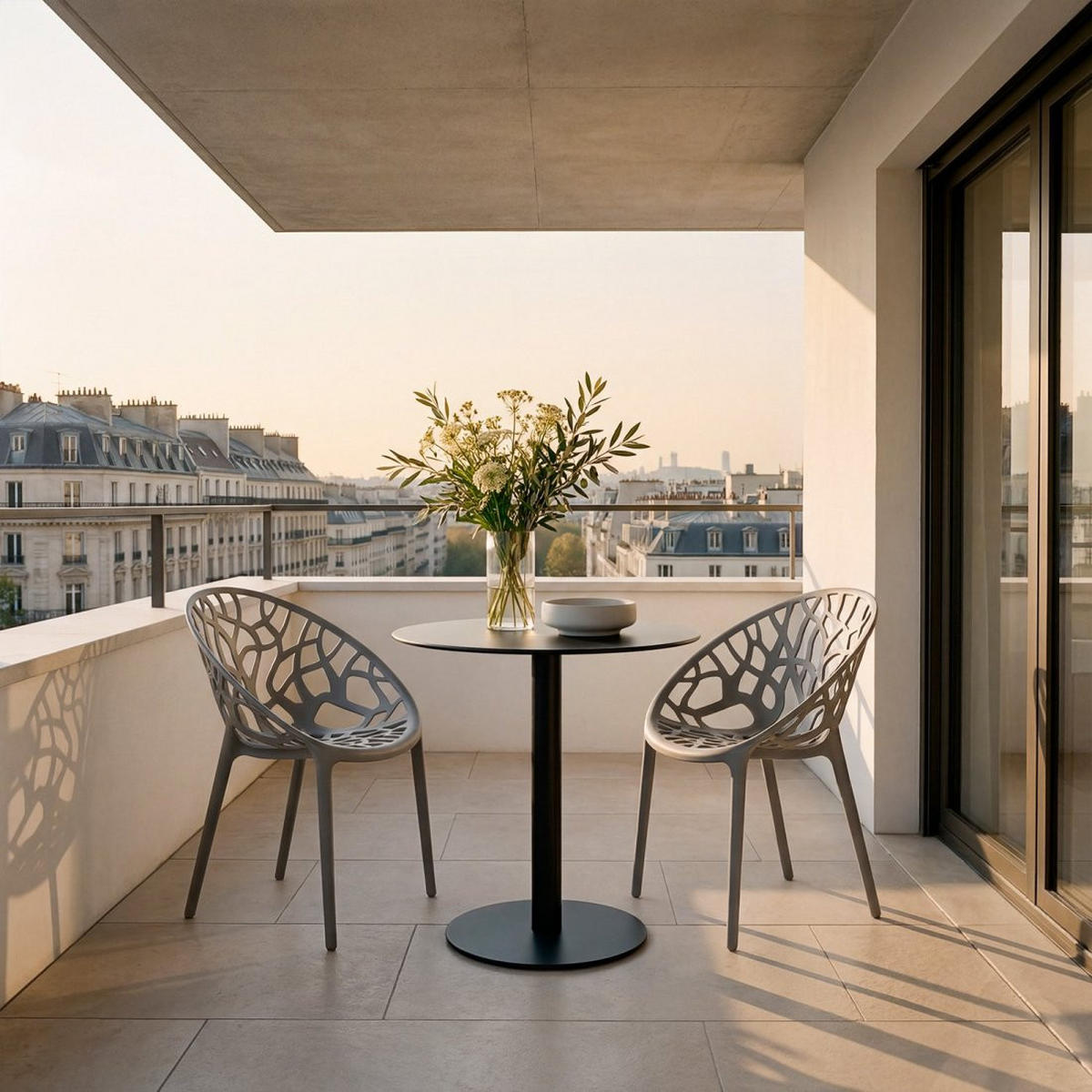 ESSTISCH Thule Grau 60 cm x 76 cm - Grau, Metall (60/60/76cm) - Klast Home