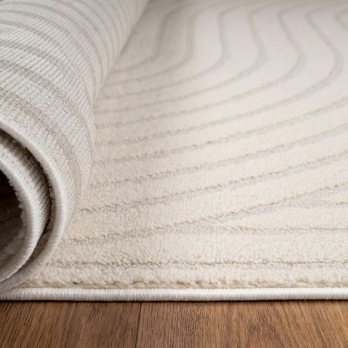 KURZFLORTEPPICH 200/280 cm Aura 701 - Creme, Kunststoff (200/280cm) - Paco Home