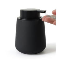 SEIFENSPENDER Keramik Schwarz 350 ml - Schwarz, Keramik (9/12/9cm)