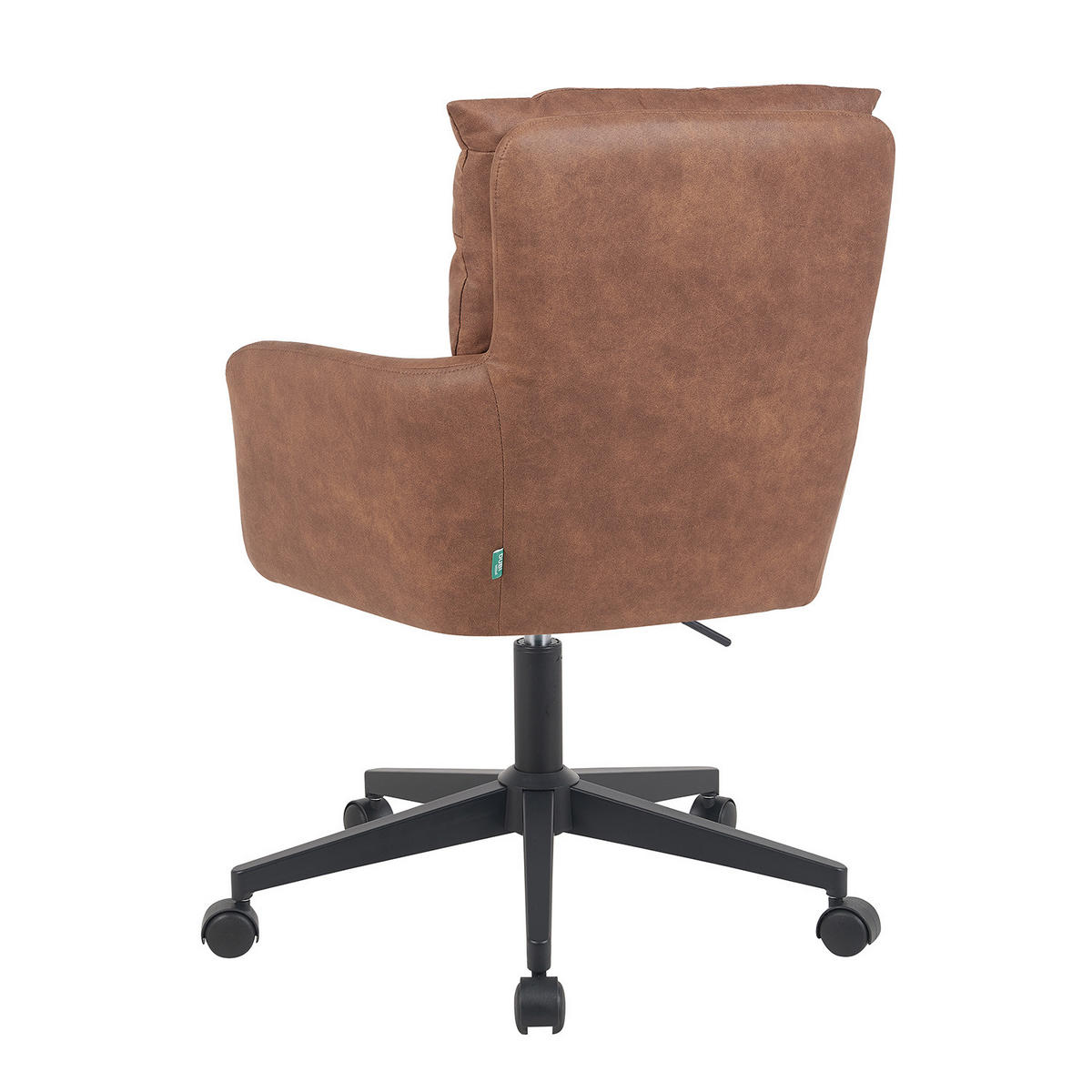 BÜROSTUHL Mika-Riko 2er-Set - Schwarz/Braun, Textil/Metall (59/91/66cm) - DUBI Möbel