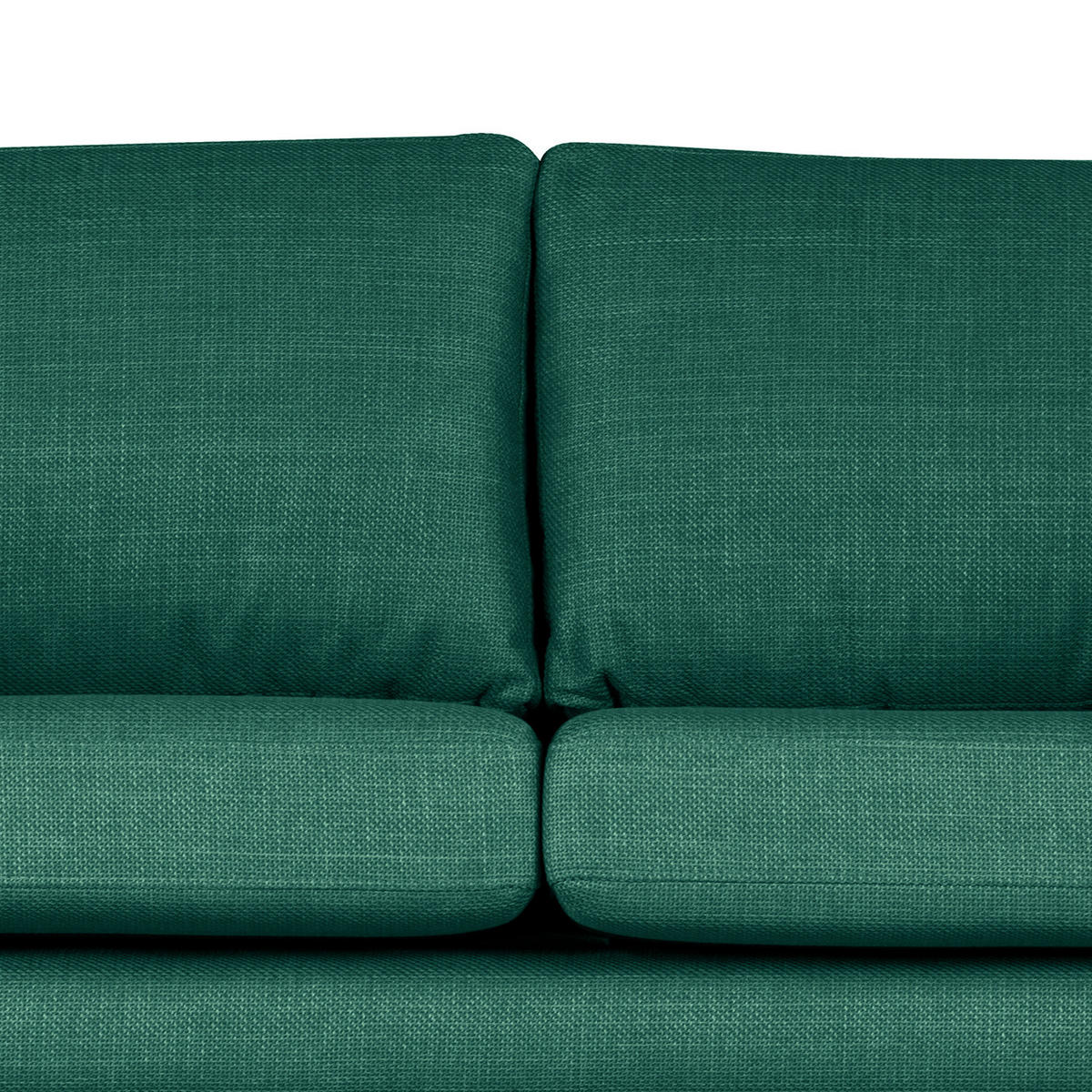 ECKSOFA mit Longchair - Dunkelgrün/Buchefarben, Textil (281/153cm) - home24