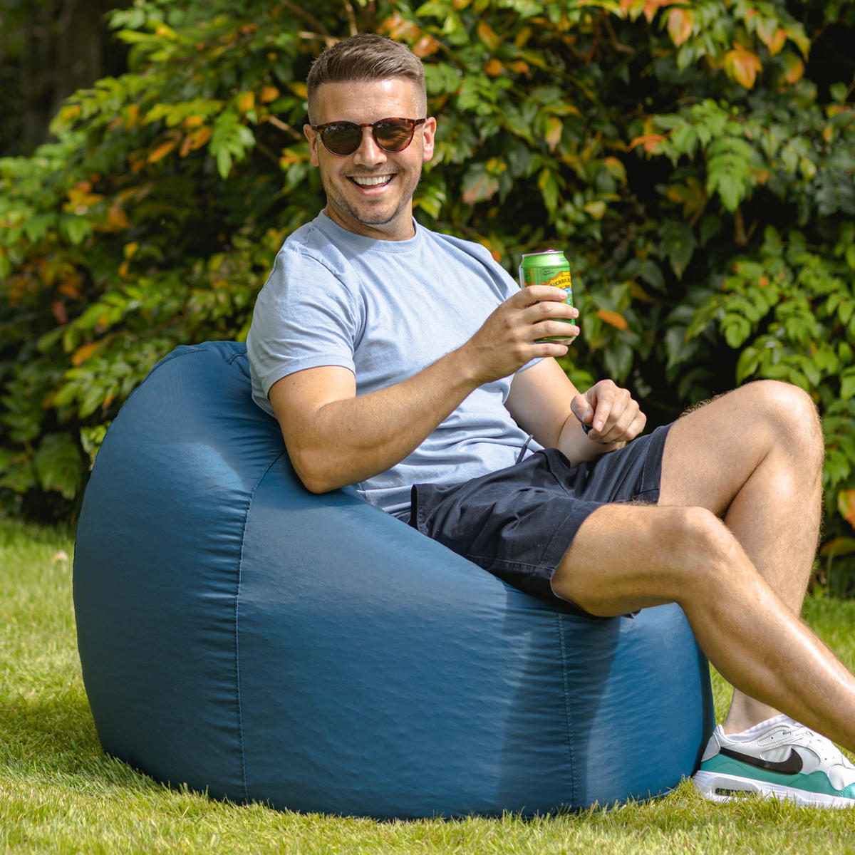OUTDOORSITZSACK Klassisch - Grün, Kunststoff (85/50/85cm) - Veeva