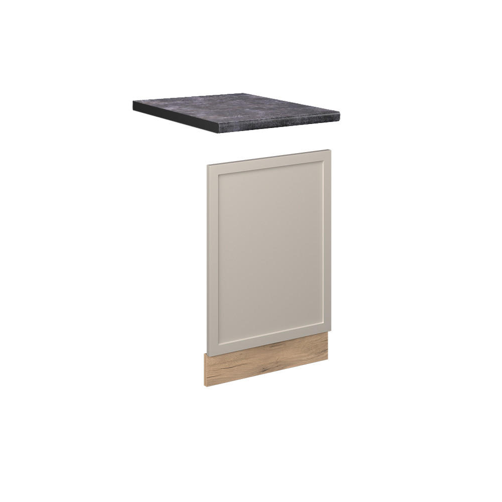 FRONTBLENDE Fame-Line GrauBeige 45 cm, AP Anthrazit - Greige/Eiche Wotan, Holzwerkstoff (45/67.4/1.6cm) - Vicco