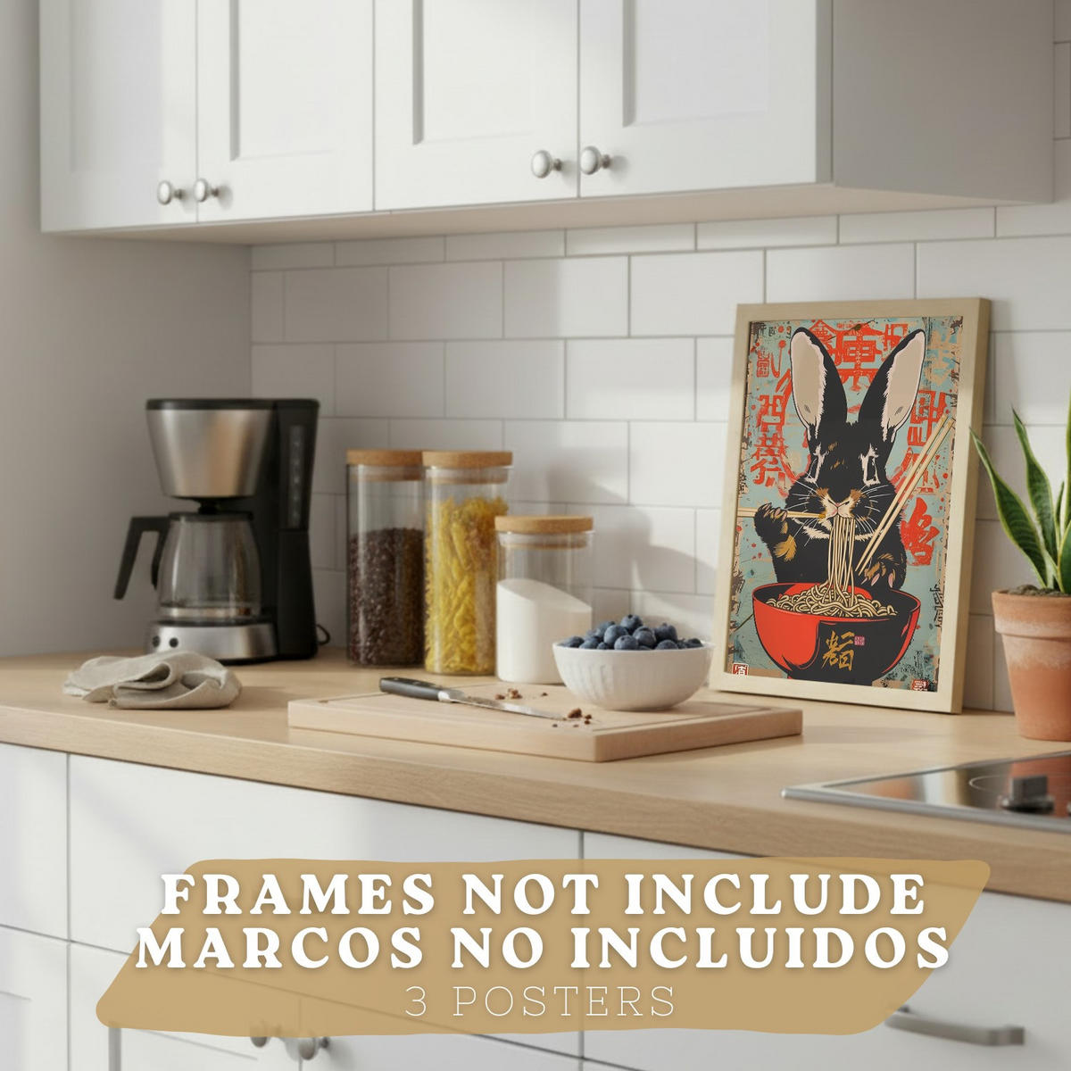 PLAKAT Sada 3 Sada ramen po 3 A3 bez rámu - čirá, papír (29.7/1/42cm) - Nacnic