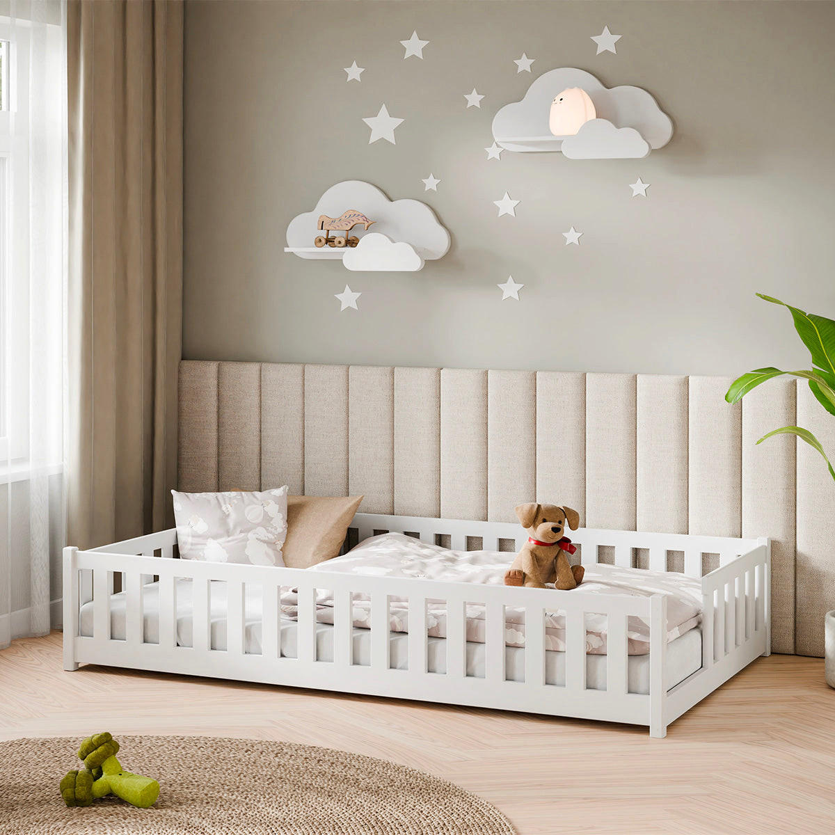KINDERBETT 120/200 Thea Weiß - Weiß, Holz (120/200cm) - Petits-meubles