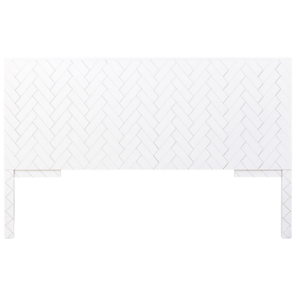 KOPFTEIL aus Holz, weiß, 160x7x100cm - Weiß, Holz (160/100/7cm) - Wanderlust