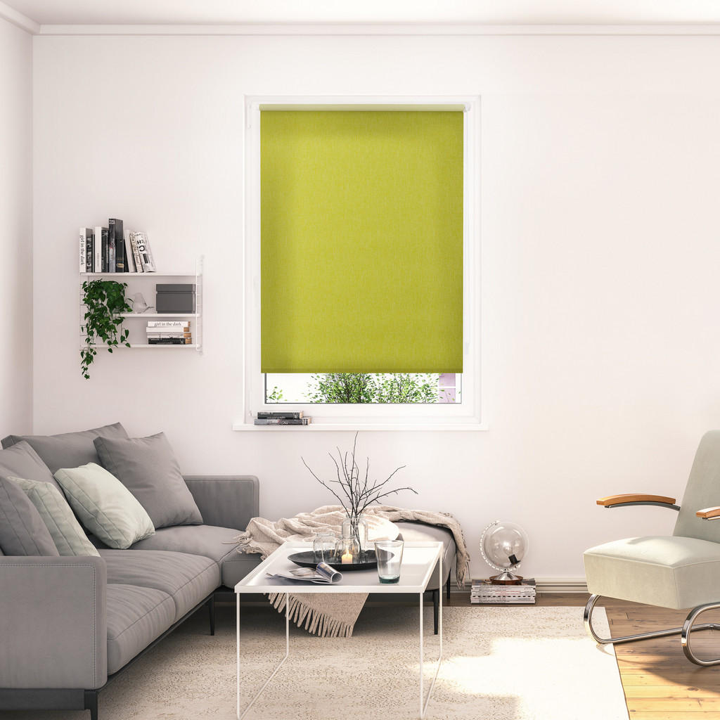 Thumbnail - Lichtblick Original Thermo-Rollo, Grün, Kunststoff, 40x190 cm, Wohntextilien, Rollos & Jalousien, Rollos