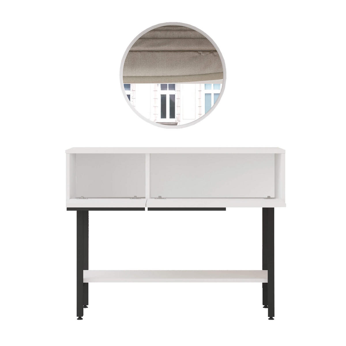 KONSOLENTISCH 100/29,5/76 cm - Weiß, Holz (29.5/76/100cm) - Mobili Rebecca