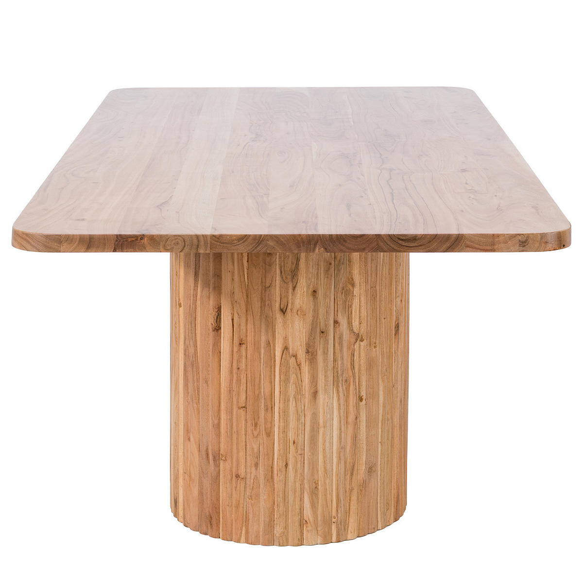 MASSIVER ESSTISCH - Akazie massiv - Braun, Akazienholz/Holz (100/200/76cm) - home24