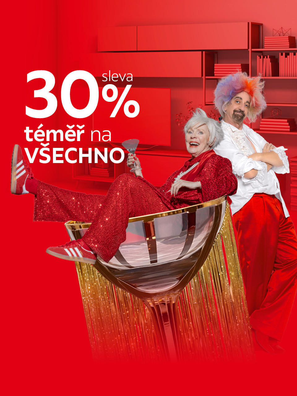 Sleva 30 % téměř na všechno