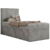 JUGENDBETT TILIO 90/200 - Hellgrau - H4 - Links Seite - Hellgrau, Textil (90/200cm) - MKS