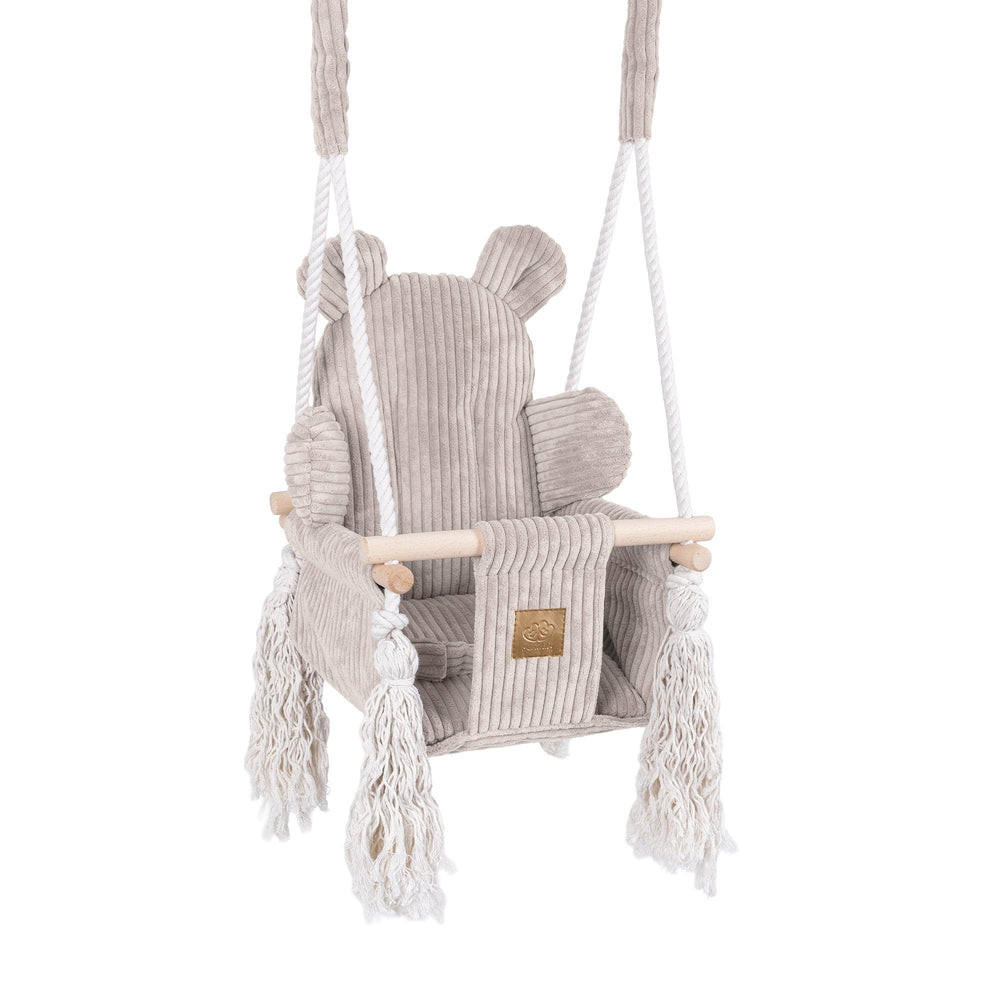 SCHAUKEL FüR KINDER FüR ZU HAUSE, Aesthetic, beige - Creme, Textil (35/170/170cm) - MeowBaby