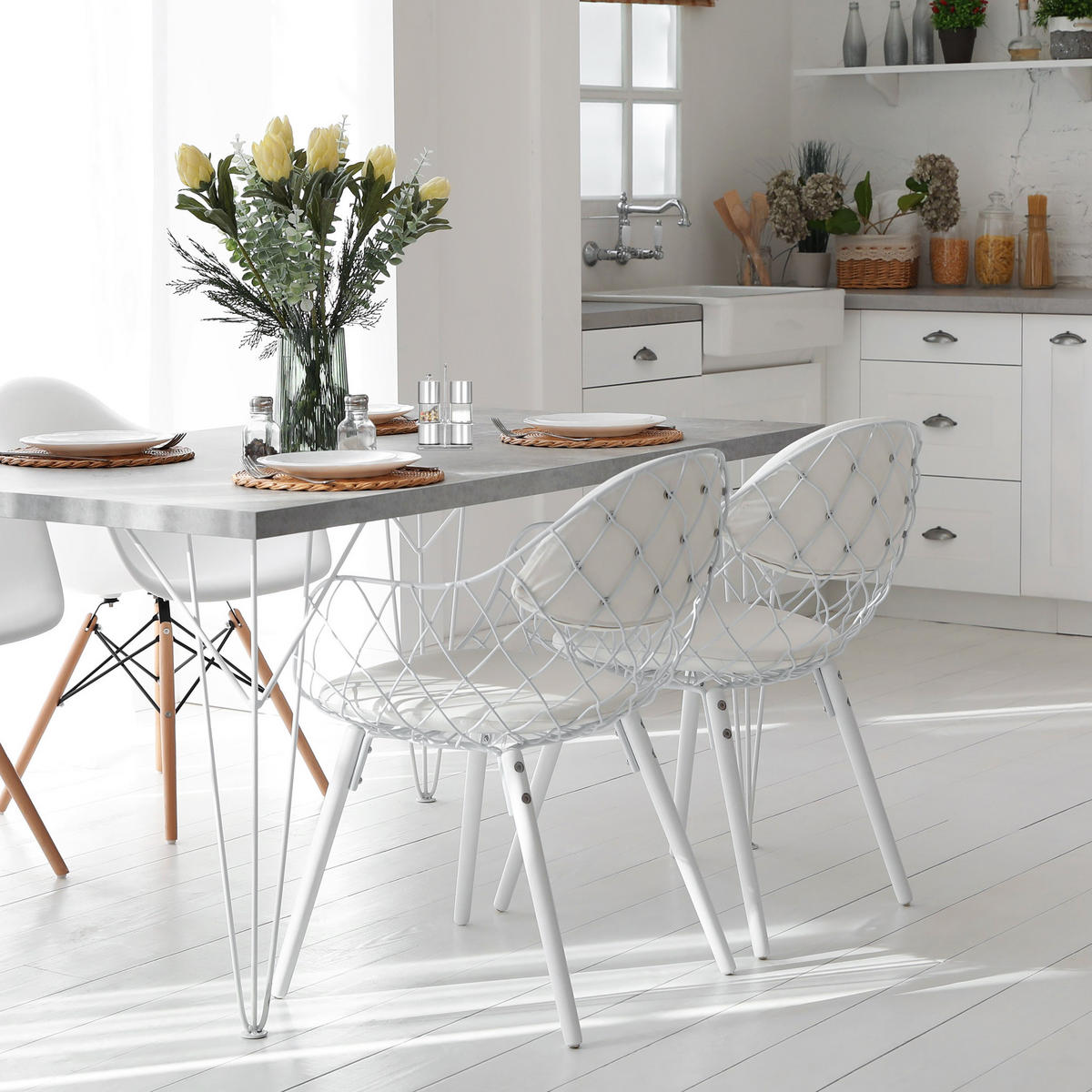 GEWÜRZSTREUER - Silberfarben, Keramik/Kunststoff (10/15/5cm) - Relaxdays