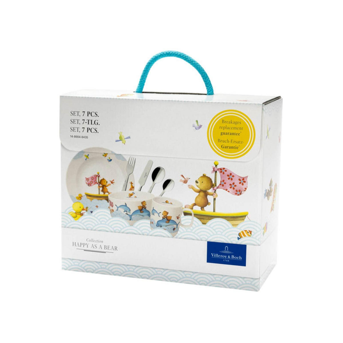 KINDERGESCHIRR Happy as a Bear bunt 7er Set - Multicolor, Keramik (1/1/1cm) - Villeroy & Boch