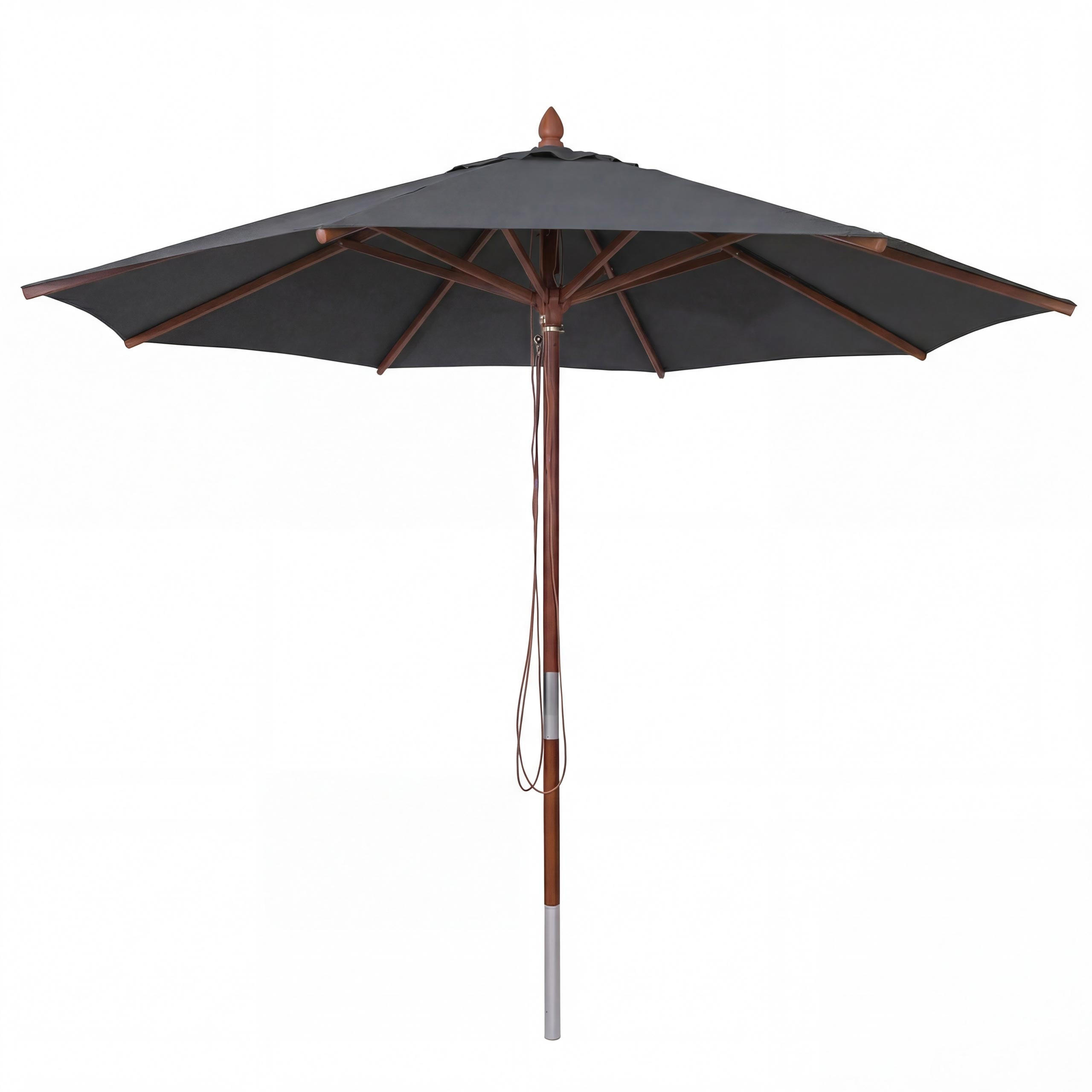 SONNENSCHIRM C57B Anthrazit - Anthrazit, Holz (300/300cm) - MCW