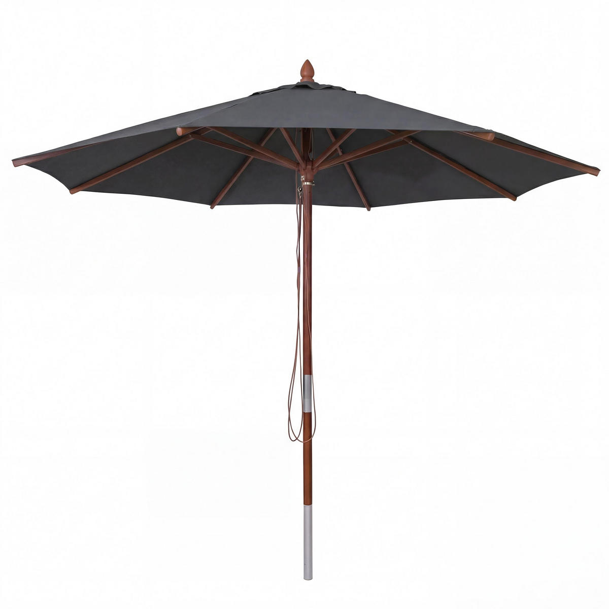 SONNENSCHIRM C57B Anthrazit - Anthrazit, Holz (300/300cm) - MCW