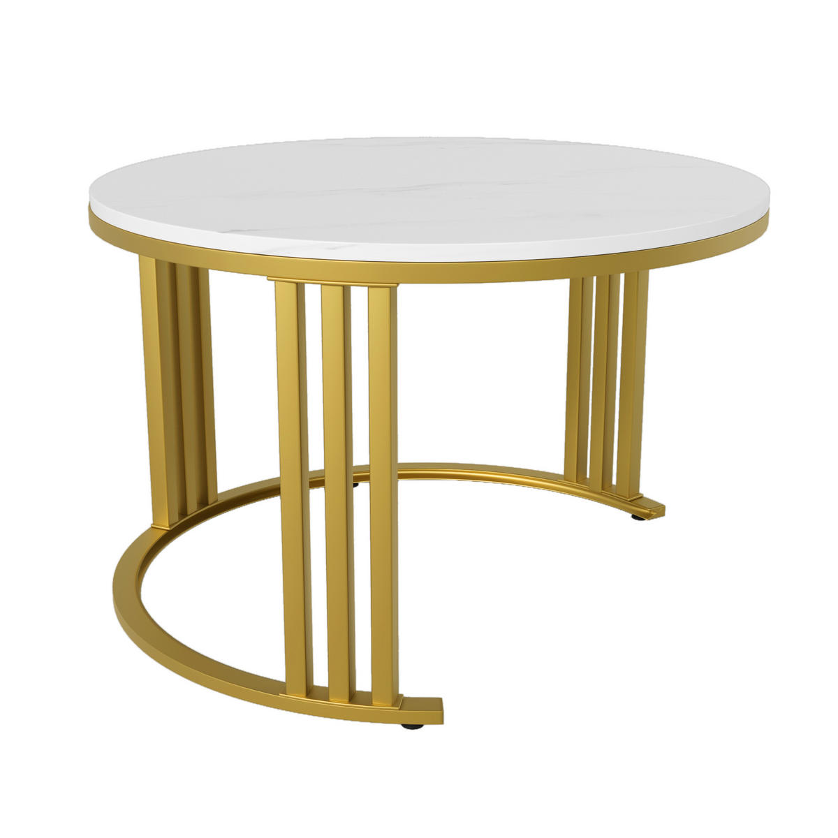 COUCHTISCH 70/70/46 + 50/50/40 cm Schwarz aus MDF mit Schubladen - Schwarz, Holzwerkstoff (70/70/46cm) - OKMYHOME
