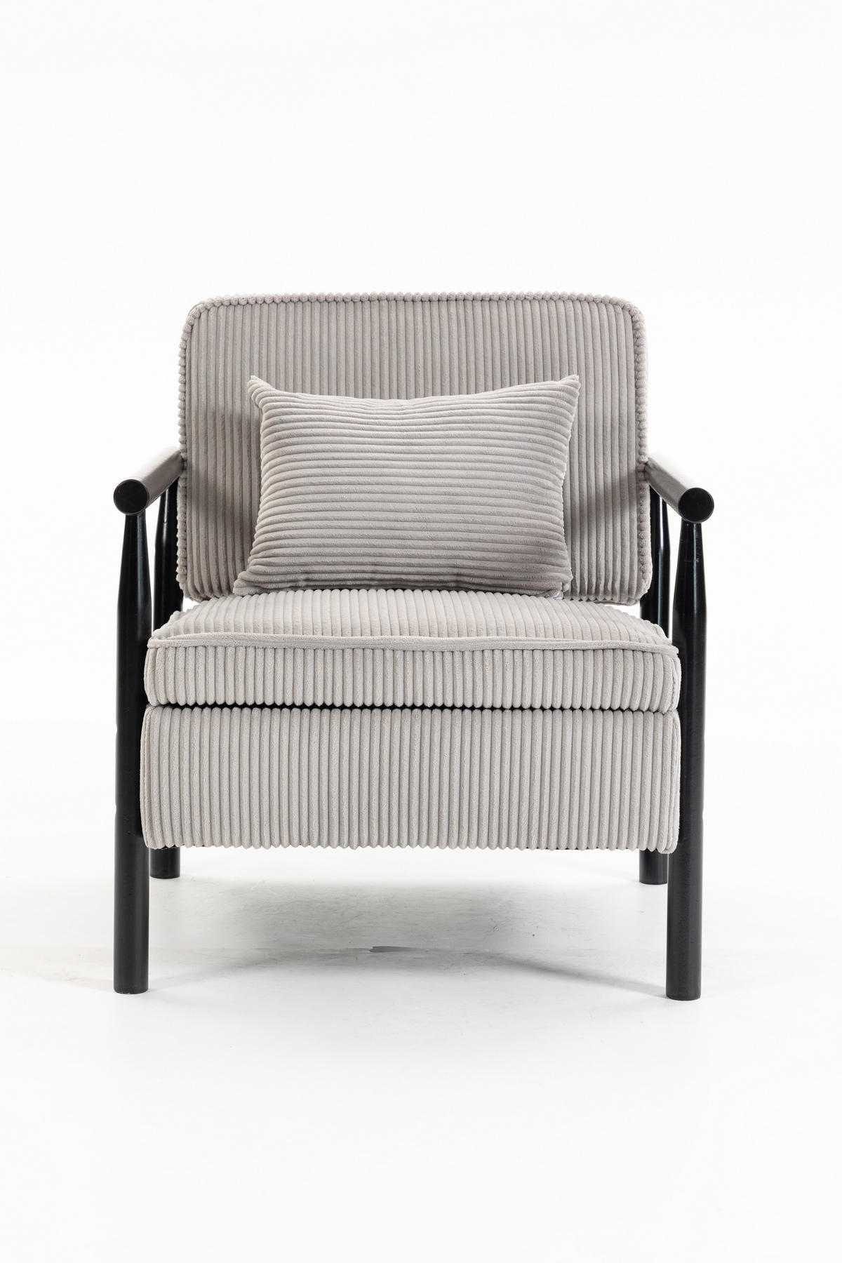 SESSEL Akzentstuhl mit Lendenpolster, DE-42320, Hellgrau - Hellgrau, Holzwerkstoff (66/73/83cm) - ComfortXL