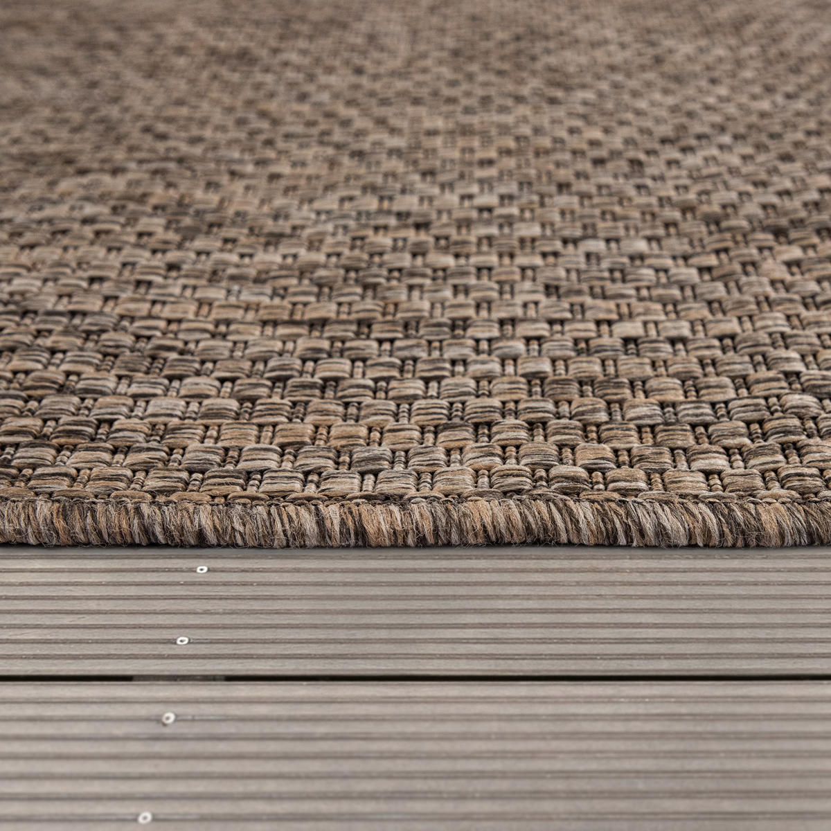 OUTDOORTEPPICH 160/160 cm Venedig 165 - Taupe, Textil (160/160cm) - Paco Home
