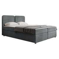 BOXBETT Boho - Schwarz/Grau, Holz/Holzwerkstoff (140/200cm) - MIRJAN24