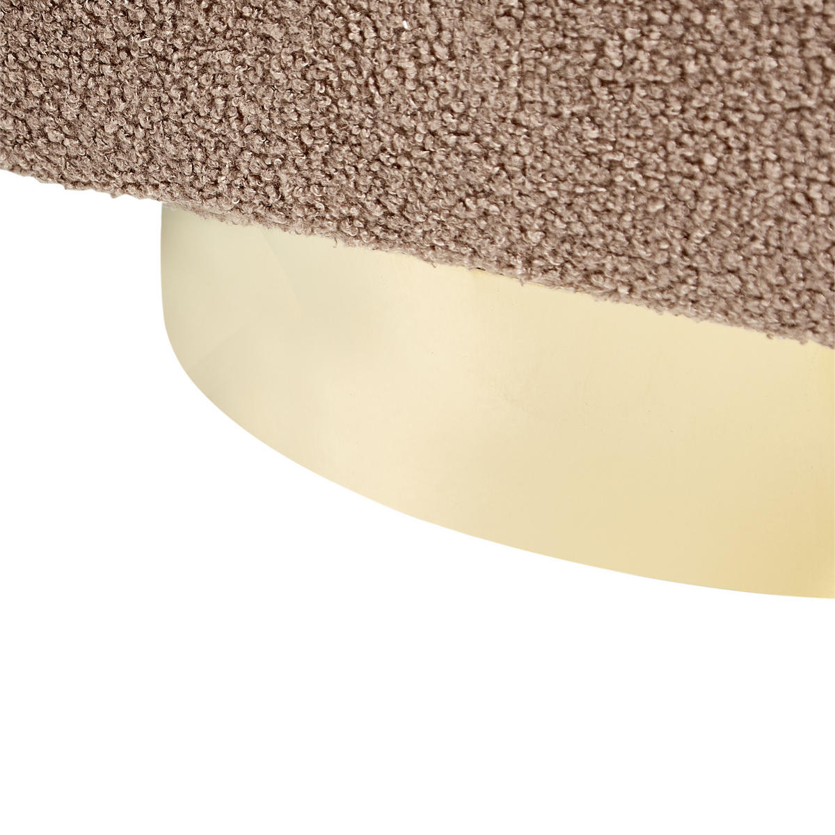 SESSEL Braun Lavik - Goldfarben/Braun, Textil (73/71/70cm) - Beliani