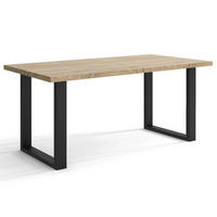 TISCH Sonoma Eiche Timi Ausziehbar 90/160 cm - Multicolor/Schwarz, Holzwerkstoff (160/90/76cm) - Sepro Meble