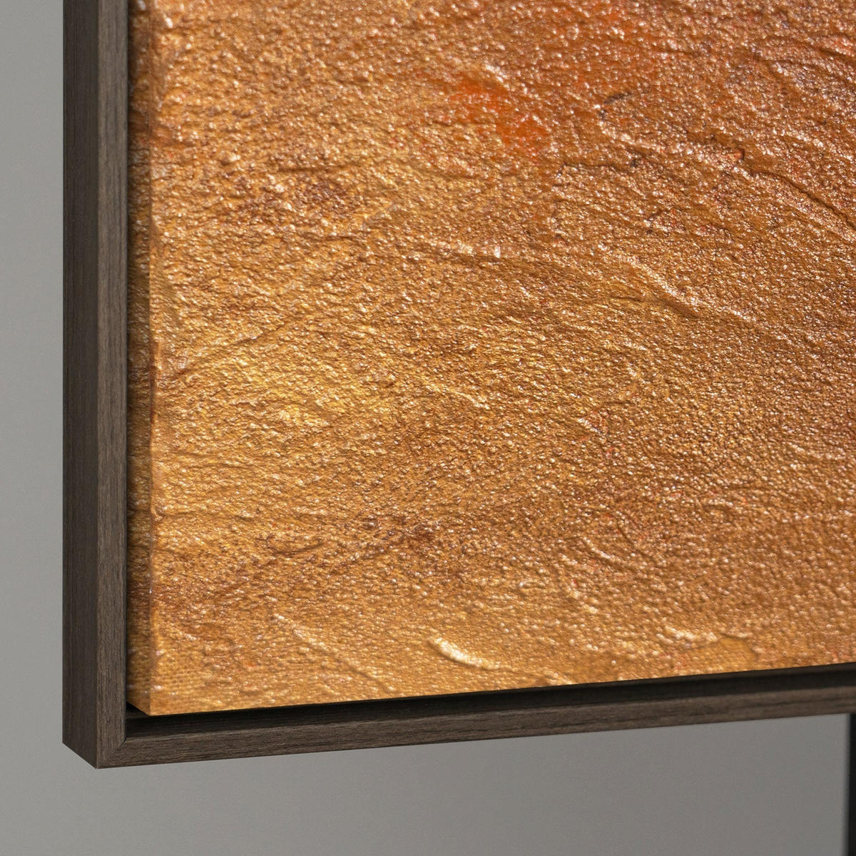 GEMÄLDE Abendliche Hügel Schattenfugenrahmen Grau 140x100 cm - Grau, Holz (140/100cm) - YS-art gallery