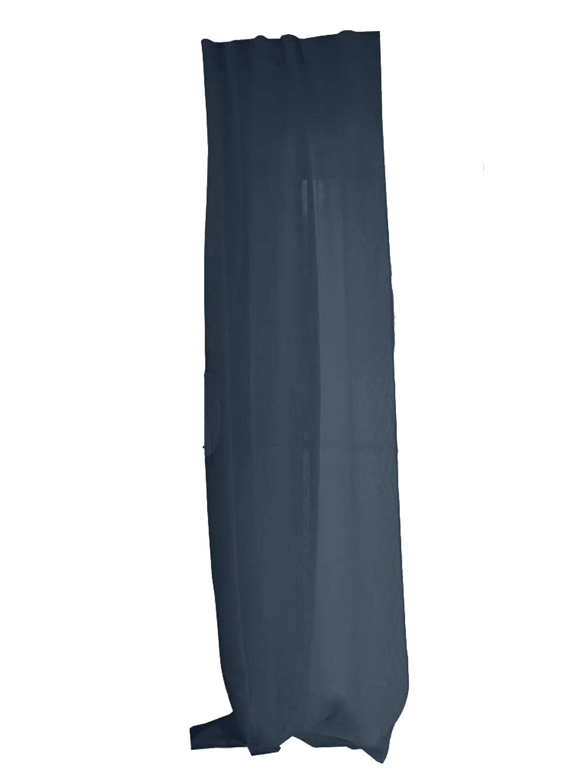 SCHLAUFENVORHANG reines Leinen mit verdeckten Schlaufen tiefsee-blau 135/245 cm - Dunkelblau, Naturmaterialien (135/255cm) - beties Heimtextil