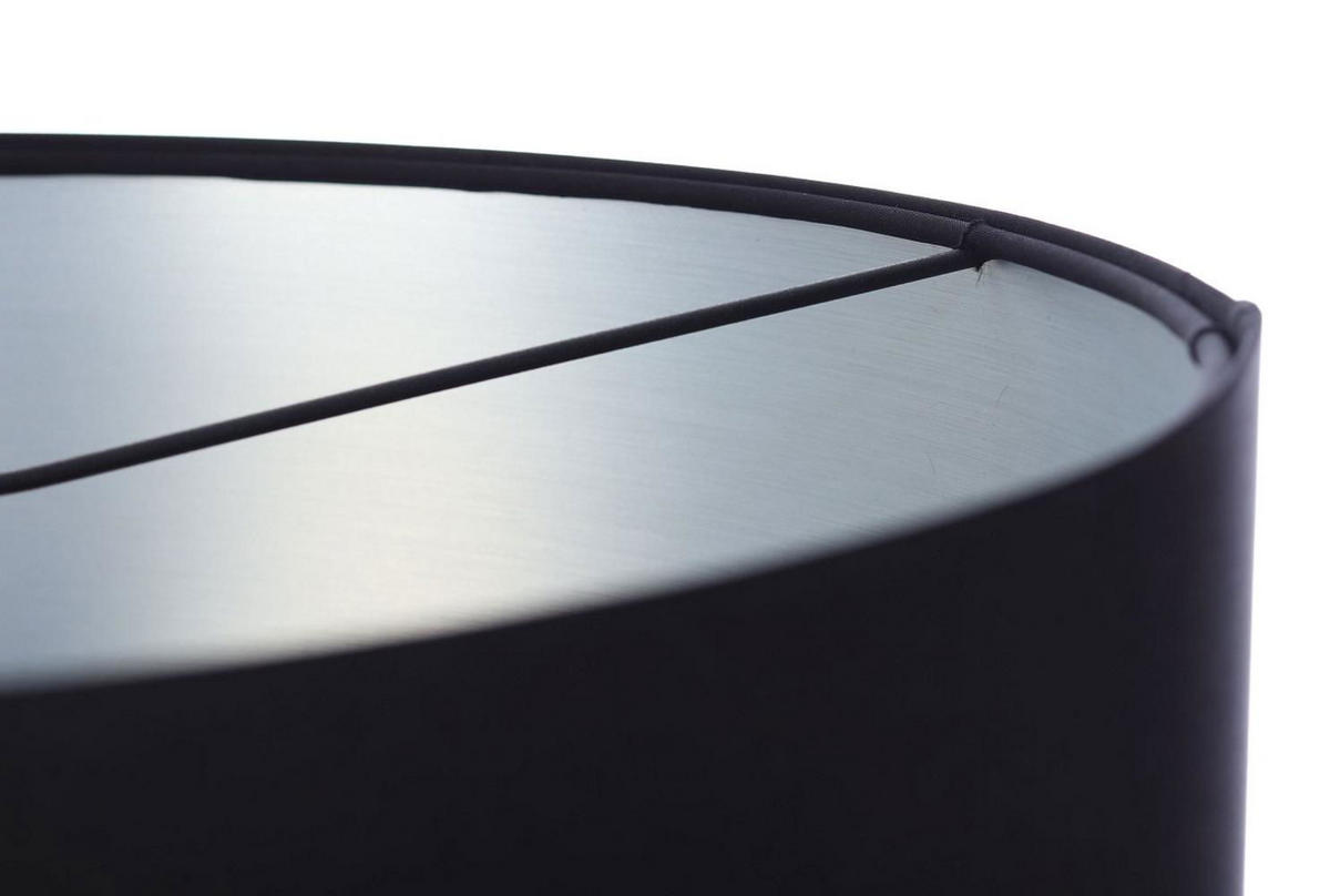 HÄNGELEUCHTE Schwarz 50/25 cm - Silberfarben/Schwarz, Kunststoff (50/0.8/25cm) - ONZENO