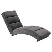 SCHÄSLONG Slinky 60 x 170 x 82 cm – grå - Grå, Textil/Metall (60/82/170cm) - ebuy24