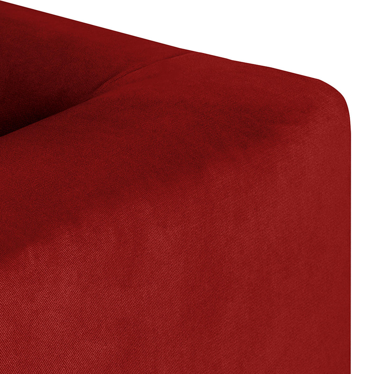 3-SITZER SOFA - Rot, Holz/Textil (201/79/82cm) - home24