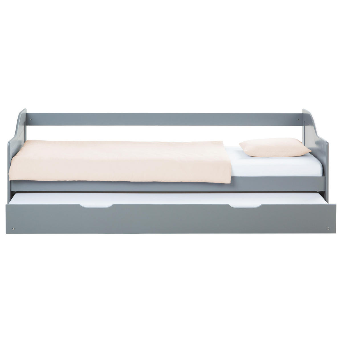 KINDERBETT ausziehbar 90/200 cm Grau - Grau, Holz (90/200cm) - Homestyle4u