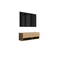 TV-LOWBOARD 100 cm Eiche Craft, 100 × 32 × 34 cm - Braun, Holzwerkstoff (100/33.6/32cm) - 3XE LIVING