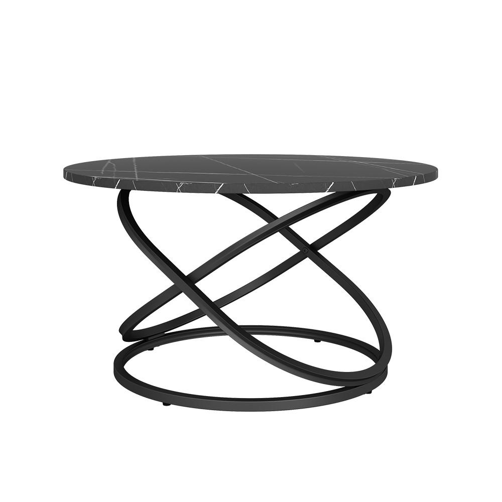 COUCHTISCH Calgary Schwarz 79.5 x 62 cm mit große Arbeitsfläche - Schwarz, Holzwerkstoff (62/79.5/46cm) - Vicco