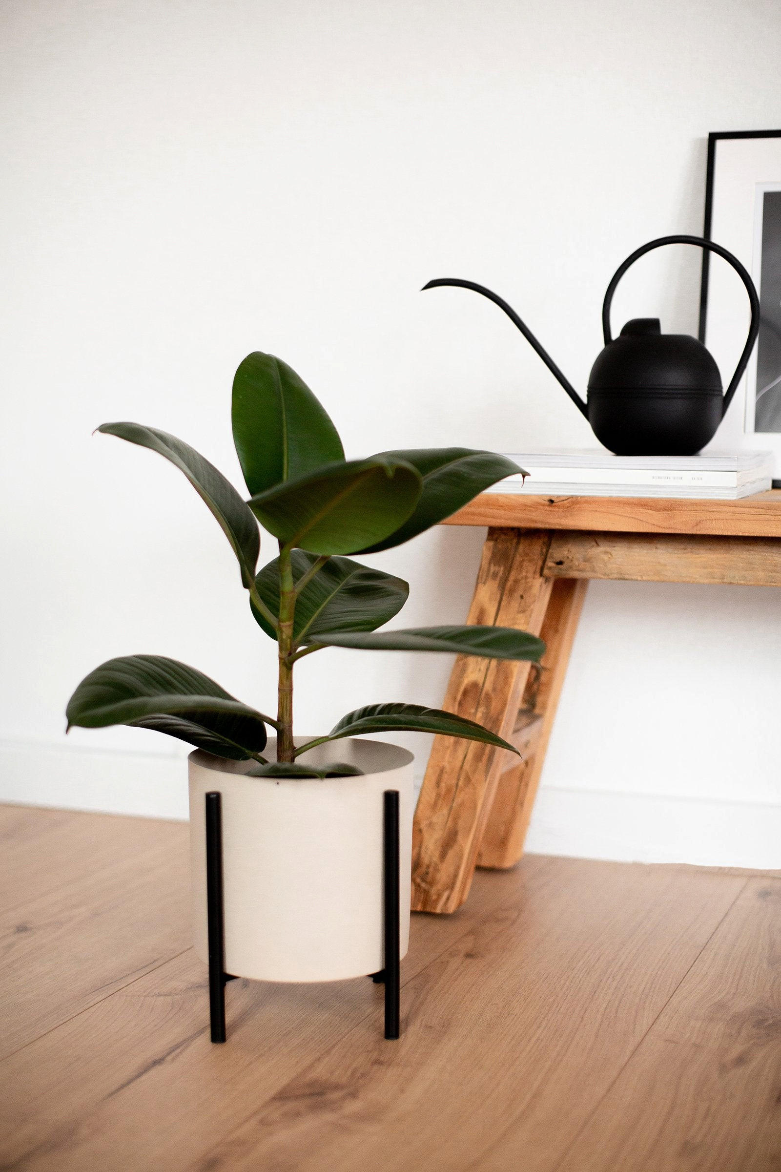 Thumbnail - LaLe Living Blumentopf, Beige, Metall, 21.5x23.5x21.5 cm, Dekoration, Blumen & Zubehör, Übertöpfe