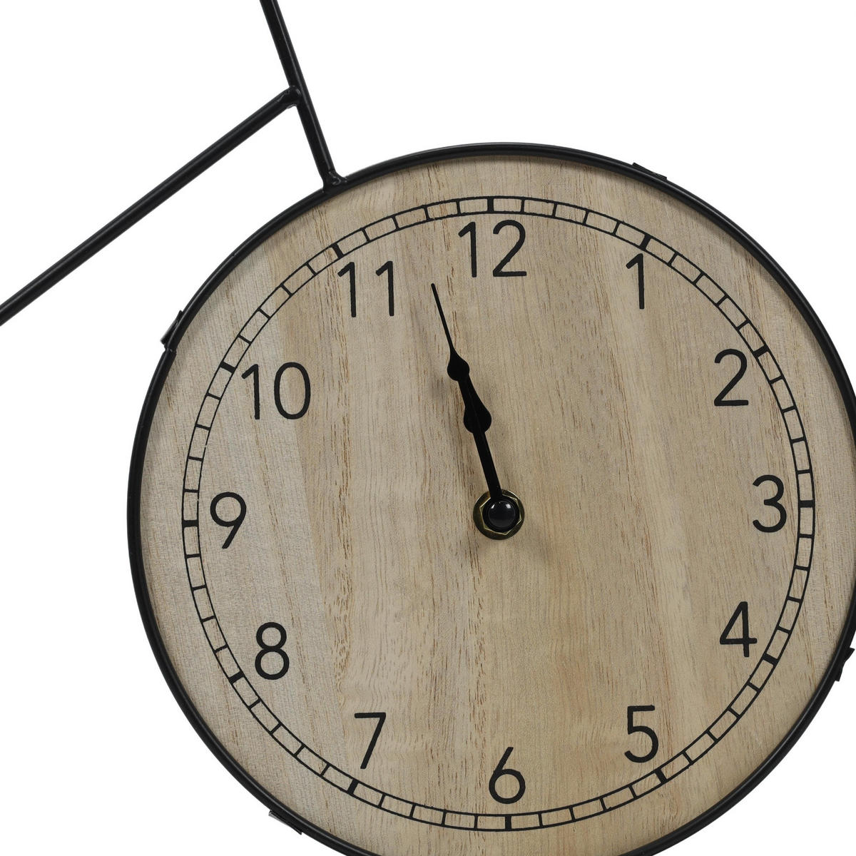 WANDDEKORATION Retro-Design Uhr Fahrrad 60/32/5 cm - Schwarz, Holzwerkstoff (60/33/5cm) - Home Styling Collection