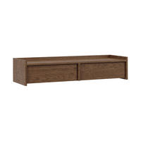 KONSOLENTISCH Japandi Dunkles Holz - Braun, Holzwerkstoff (105/21.5/34cm) - Petits-meubles