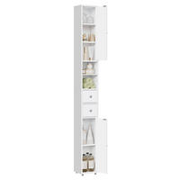HOCHSCHRANK 20/180/20 cm schmal MDF weiß Aufbewahrung - Weiß, Holz (20/180/20cm) - Coonoor