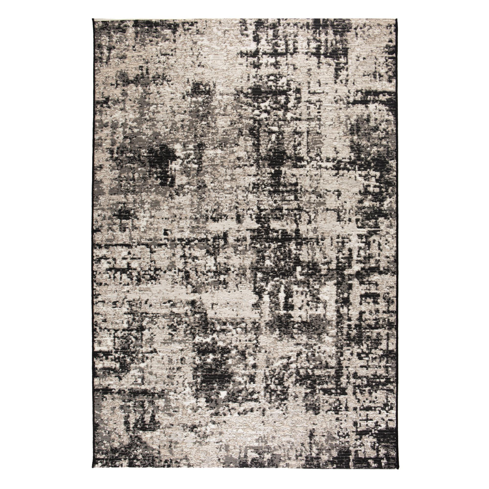 OUTDOOR-TEPPICH Catania 2 schwarz 160 x 230 cm - Schwarz, Textil (160/230cm) - Vivaraise