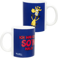 KAFFEEBECHER Ralph Ruthe Ich hab echt so'n Hals! Mehrfarbig 320 ml - Multicolor, Keramik (0.32L) - United Labels